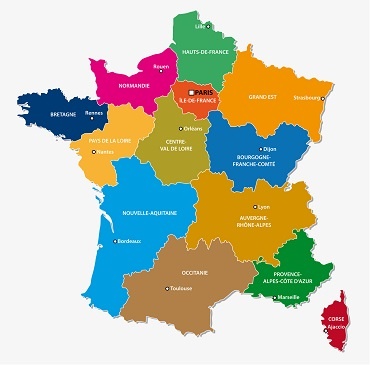 Les différents accents régionaux français