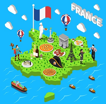 Carte de France des saveurs